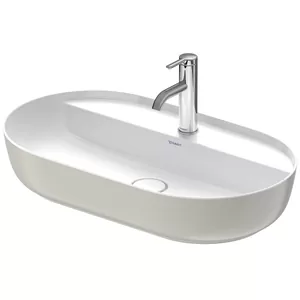 Раковина Duravit 700х400 шлифованная, серая матовая, выпуск с керамической крышкой 0380702300