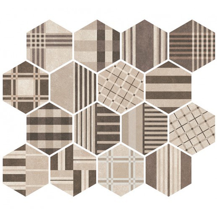 Equipe Hexatile 22100 Cement Geo Sand 17,5x20 матовая