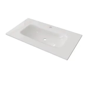 Раковина для тумбы Caprigo Милано 85 (860х473) без бортика, стеклокерамика GC18R-14312