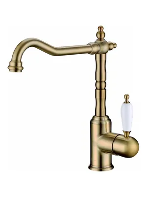 Смеситель Boheme Ripresa 101 для раковины, на 1 отверстие, однозахватный, бронза
