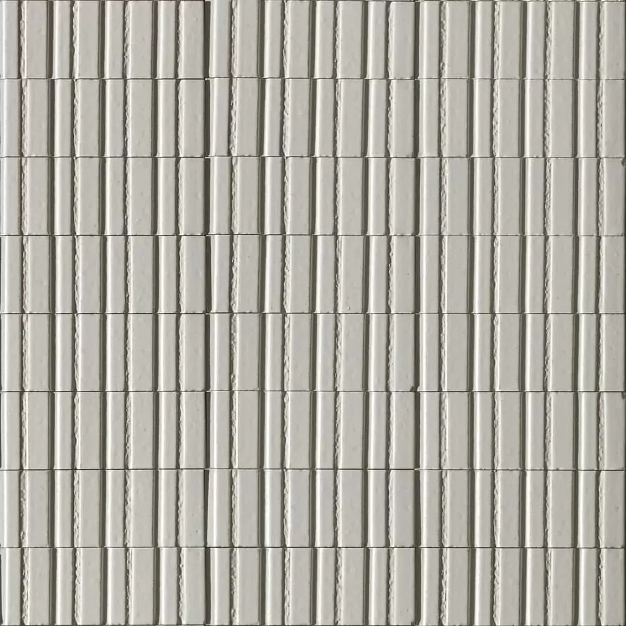 Glace Rael Struttura 3D Rayé Bianco  X7.5 глянцевая