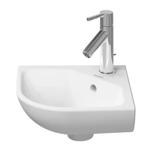 Рукомойник DURAVIT 435х380 антигрязевое покр.,угловой, с отв. под смеситель 07224300001