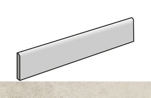 Drift White Battiscopa 7.2X80 матовая