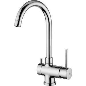 Смеситель для кухни Paffoni SK190CR с пов.изливом, с каналом для питьевой воды, хром