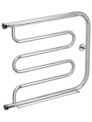 СУНЕРЖА Лира + 2 полки Полотенцесушитель 500х650 нерж.сталь, нак. гайка 1"