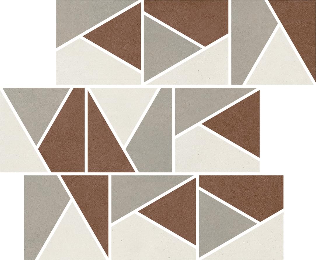 мозаика Nuances Mosaico Triangoli Mix Caldo 2 Strideup 30x30