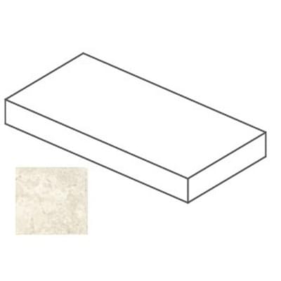 I Travertini Bianco Cross Cut Elemento L Ang Sx 20 mm 60x120