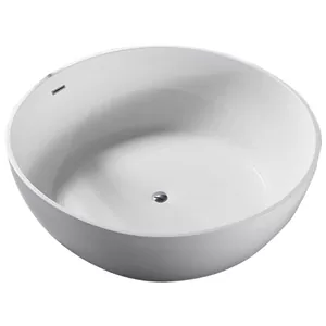 Ванна акриловая Abber (1500х1500) отдельностоящая, слив-перелив, белая AB9279