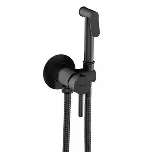 Смеситель by Damixa Option встраиваемый с гигиеническим душем, черный 217000000