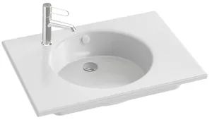 Раковина Jacob Delafon EXAX112-00 70 см, перелив, отверстие под смеситель, белый