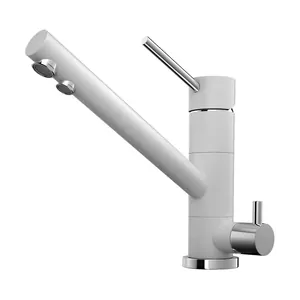 Смеситель для мойки Omoikiri -WH белый,с краном для питьевой воды 4994061