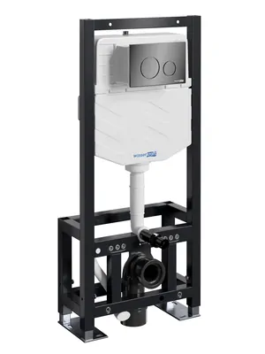 Инсталляция для унитаза WasserKRAFT с клавишей смыва, цвет: черный 61TLT.010.ME.PB02