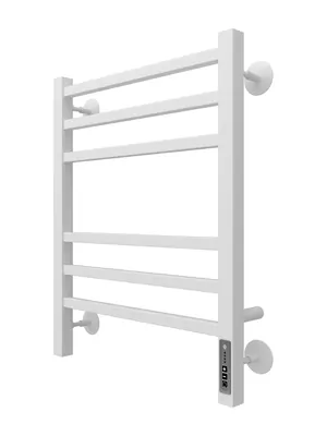 Полотенцесушитель TERMINUS П6 (ШВ:450х600) электро, Ral 9003 белый матовый, диммер встроен, правый