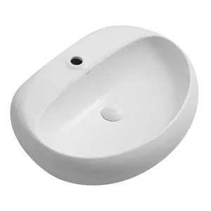 Раковина накладная ABBER 640х440х150 одно отв. под смеситель и перелив,белый мат.AC2112MW