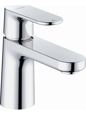 Смеситель KLUDI 75 мм,для умывальника,однозахватный,без д./кл.,фикс. излив,хром 242720575