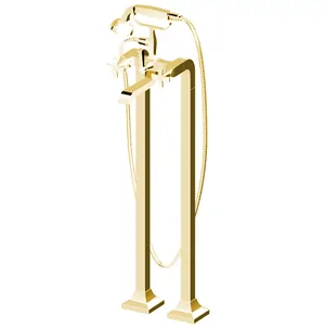 Смеситель для ванны/душа Zucchetti ZB1247.C40 напольный, золото