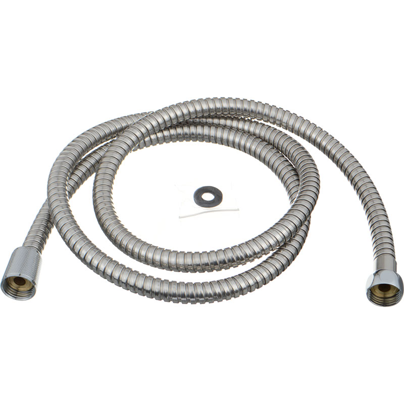 шланг д/душа MELODIA STANDARD 1/2"*1/2" конус нерж. d14мм, L150см, 2-й зажим MKP20331BL