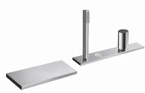 Cмеситель на борт ванны Fantini Milano 31023065 однозахватный, с душевым гарнитуром, цвет: хром