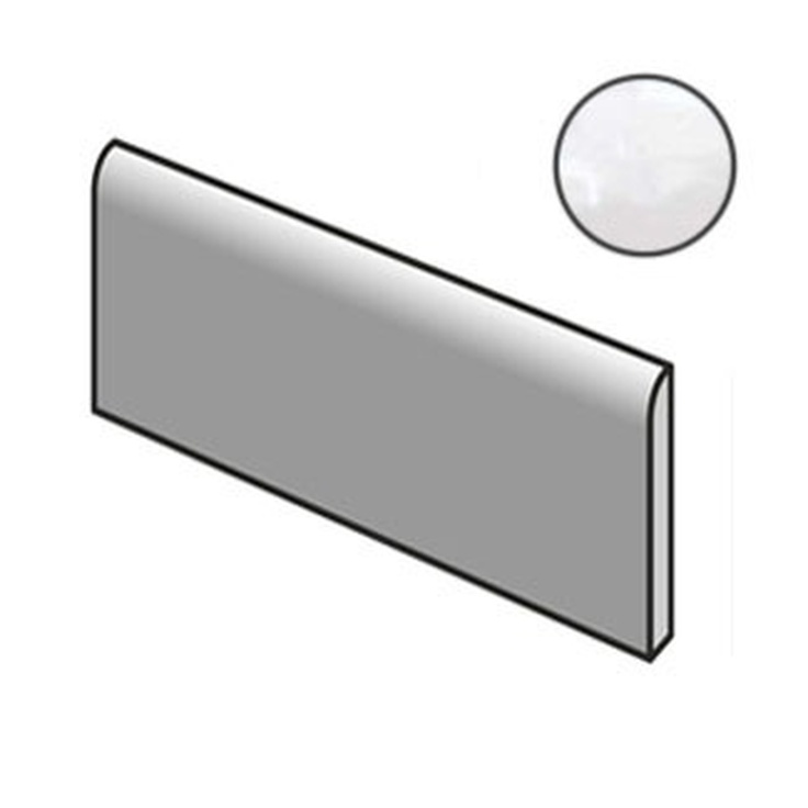 Equipe Masia 21131 Bullnose Blanco Crackle 7,5x15 глянцевая