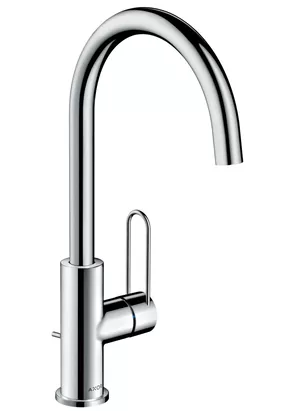 Смеситель Axor 38036000 для умывальника однозахватный, донный клапан, высота излива 240мм, хром