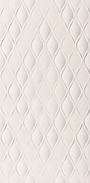 декор 4D Drop White Matt Rett 40x80