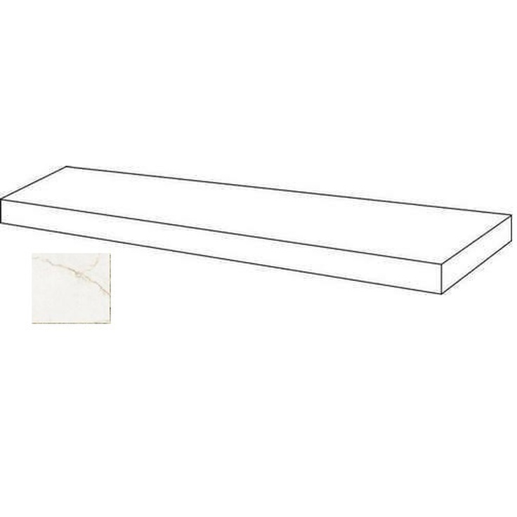 Atlas Concorde Russia Forte Dei Marmi Quark 620070002671 Sahara Blanc Scalino Angolare Dx Matt 33x80 матовая