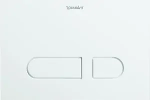 Клавиша смыва Duravit A1 217х146,5 для унитазов двойная, пластик, белая WD5001011000