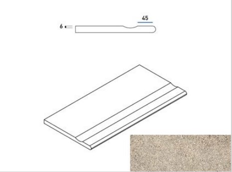 Everstone X2 Border Desert Svasato Round 60X30 антислип фактурная структурированная