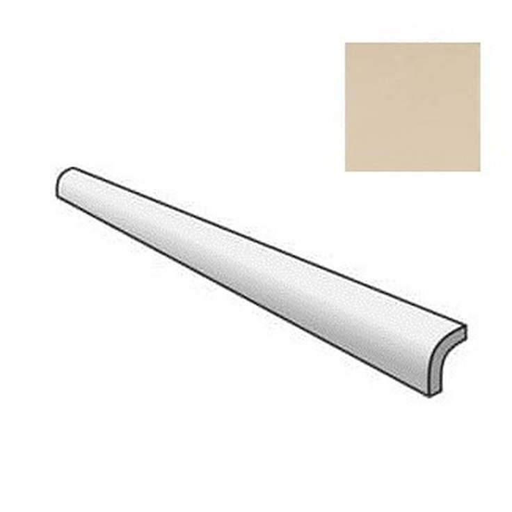 Equipe Manacor 26943 Pencil Bullnose Beige Argile 3x15 глянцевая
