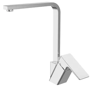 Смеситель для кухни ESKO BR 519 однозахватный, высокий поворотный излив 257мм, цвет: хром