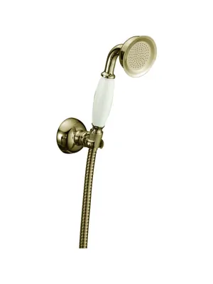 Ручной душ Boheme 407 настенный держатель, ручной душ, шланг, бронза