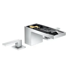 Смеситель Axor 47052000 для умывальника, на 3 отверстия, сливной гарнитур, без панели