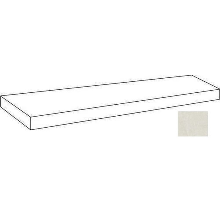 Atlas Concorde Russia Rinascente Resin 620070002745 White Scalino Angolare Sx 33x120 матовая