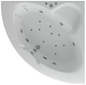 Ванна акриловая Акватек -1 140х140 аэромассаж, пневмо управление, панель, каркас, слив