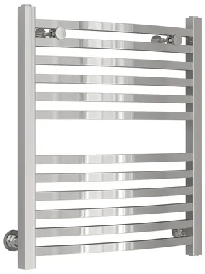 СУНЕРЖА Полотенцесушитель 600х500 (12 ступ.) нерж.сталь, диагонал./нижнее подкл. 00-0251-6050