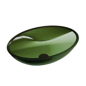 Раковина накладная ABBER 500х350х150 без отв. под смес и перелив,зеленый AT2802Emerald