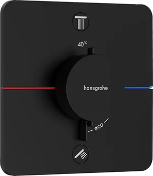 Смеситель Hansgrohe 15583670 термостат, внеш.часть, черный матовый