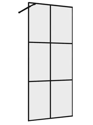 Душевая перегородка ABBER AG62100B (1000х2000) стекло 6мм прозрачное, принт/черный