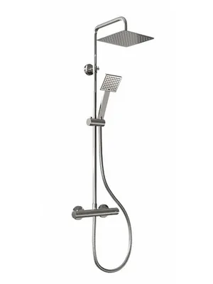 Душевая система ZEEGRES термостат без излива, верхний и ручной душ, хром 30031001