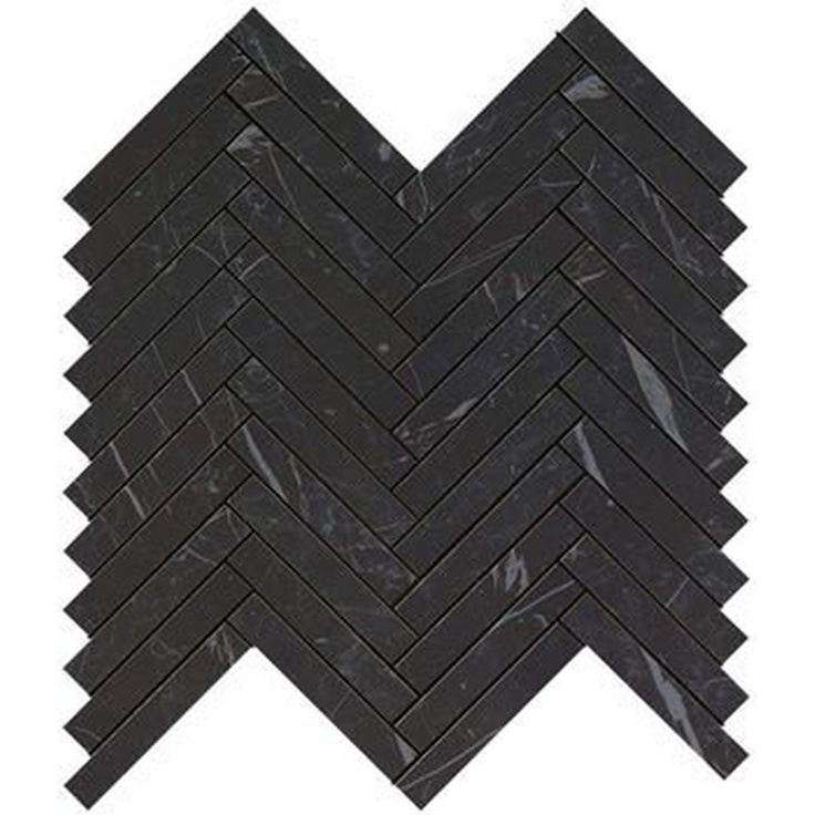 Atlas Concorde Marvel Stone 9SHN Nero Marquina Herringbone Wall 30,5x30