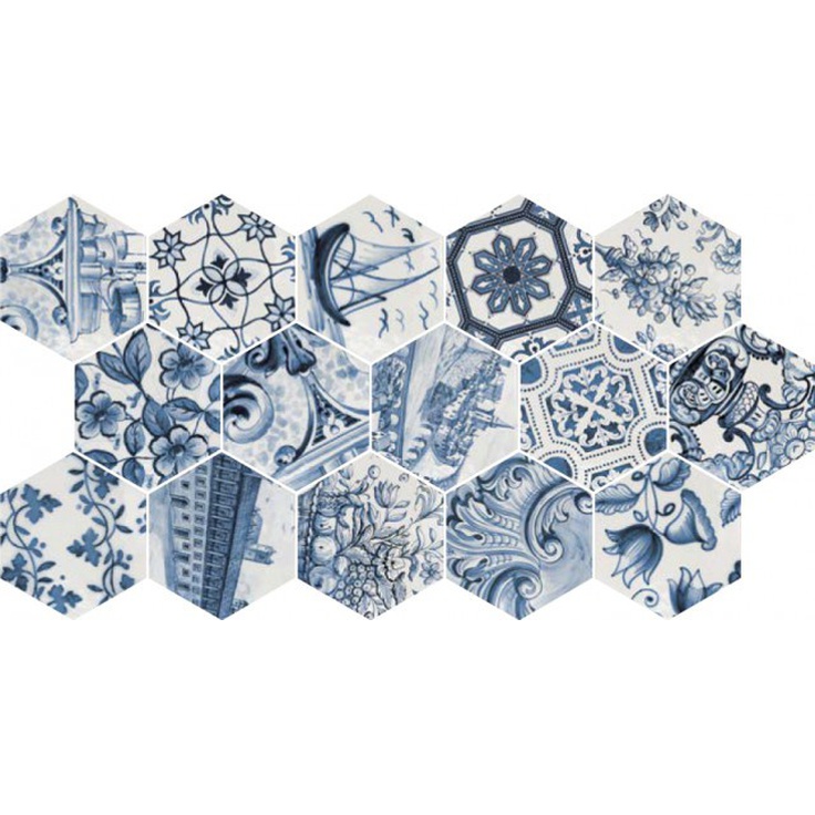 Equipe Hexatile 23216 Patchwork Lisboa 17,6x20,1 глянцевая