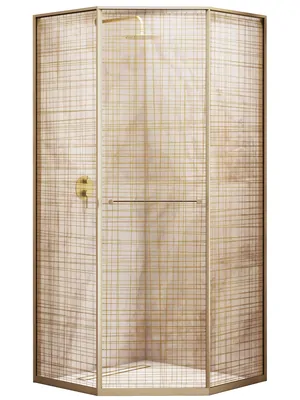 Душевой уголок RGW SV-82Gb L (800х800х2000) стекло 8мм золотая вуаль/золото 33328282-266L