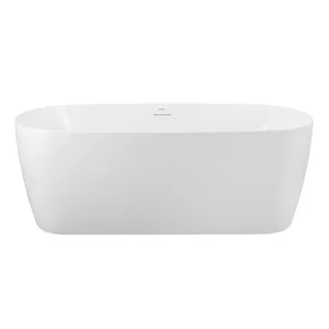 Ванна акриловая BelBagno BB415-1700-800 1700x795x620 отдельностоящая, полукруглая, белый