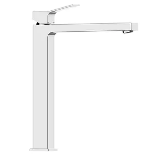 Смеситель для раковины Bossini 253 мм,однозахватный,фикс. излив, с д/кл.,хром Z00709.030