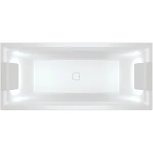 Ванна акриловая RIHO 170x75 FALL LR заполнение через перелив, LEDх2, прямоугольная