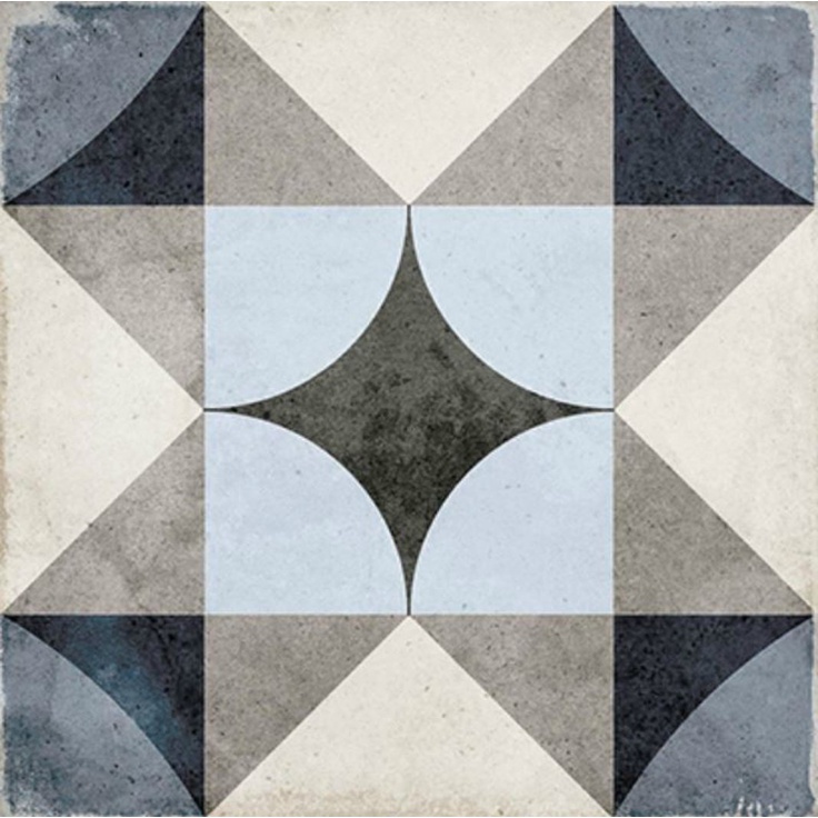 Equipe Art Nouveau 24410 Polais Blue 20x20