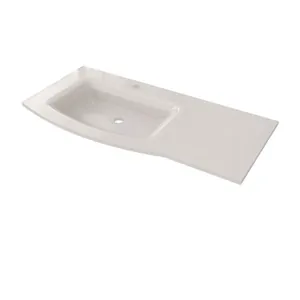 Раковина для тумбы Caprigo (1020х482) левая, белая стеклокерамика 18мм GC18R-INT100L