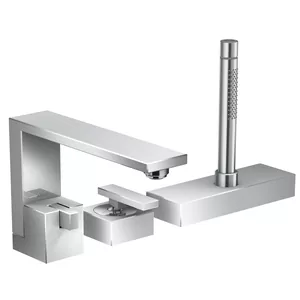 Смеситель Axor 46431000 для ванны, на 3 отверстия, внешняя часть, алмазная огранка, хром