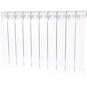 Радиатор STOUT 500 10 секций, алюминиевый, боковое подключение, белый SRA-2310-050010