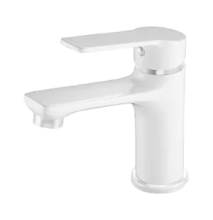Смеситель для умывальника ESKO white SI 26 однозахватный, без д/к, цвет: белый
